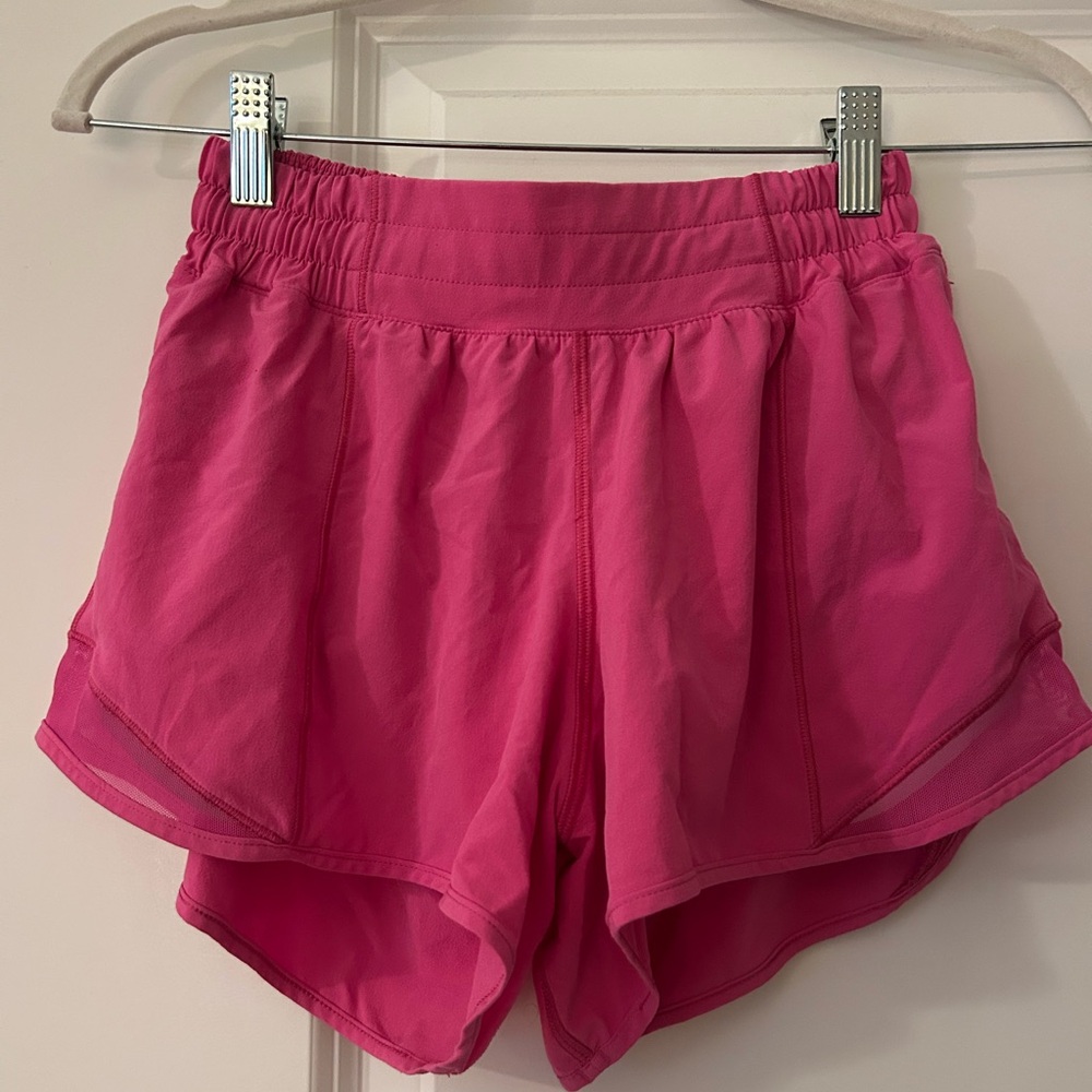 lululemon athletica Vibrant Pink Athletic Shorts